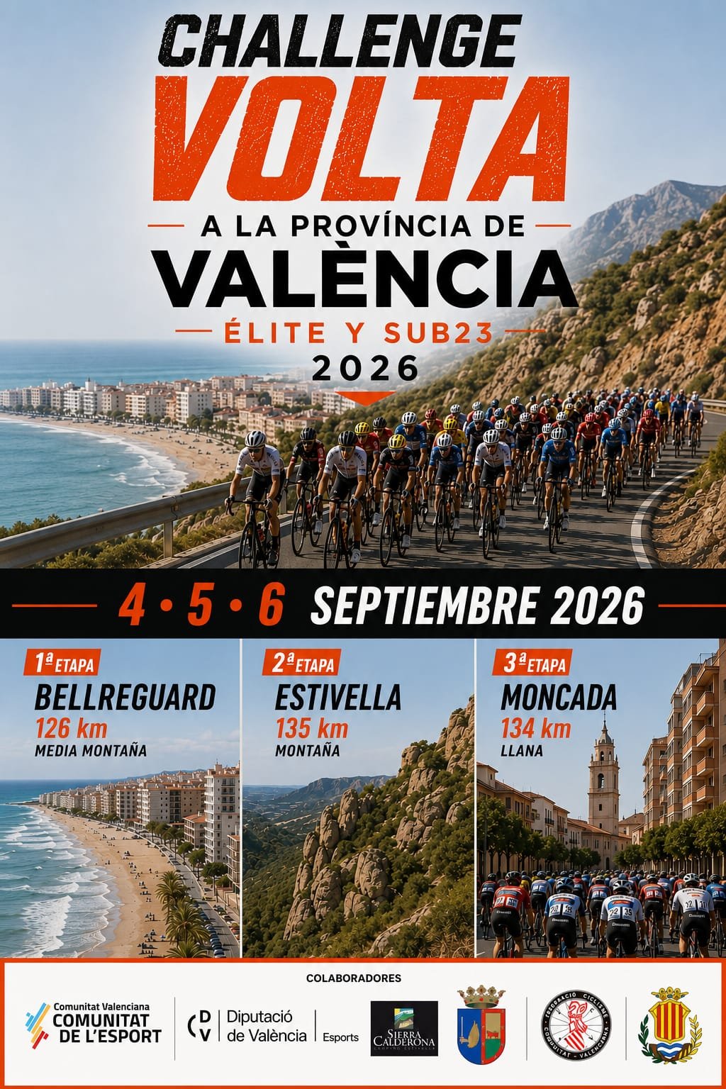 Cartel oficial Challenge Volta a la Província de València 2026, Élite y Sub23